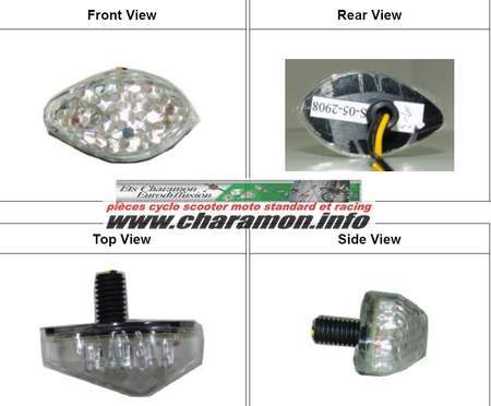 Paire de clignotants à LED intégrées pour Honda CBR 600F 1999 à 2007, CBR 600RR à partir de 2003, CBF 600 - Image 2
